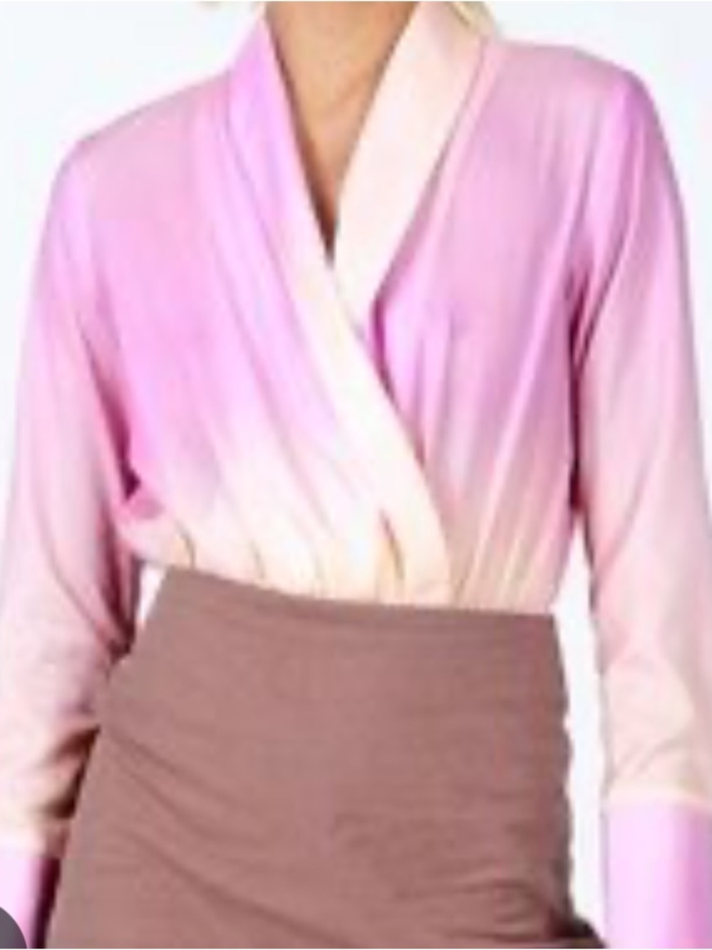 Gorgeous!! Princess Polly Pink Ombre Surplice Bodysuit